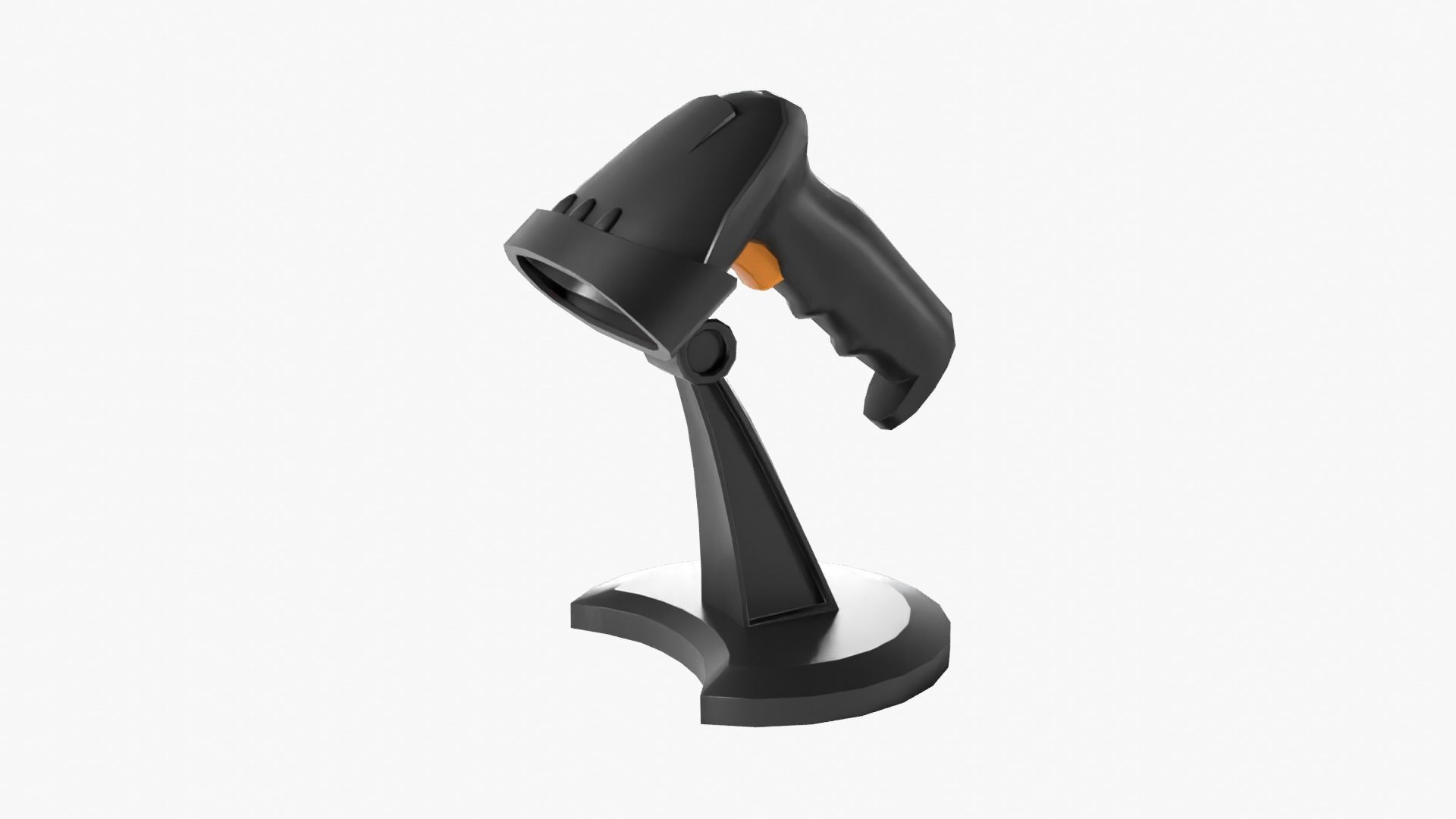 Barcode Scanner Low-poly 3D model_1