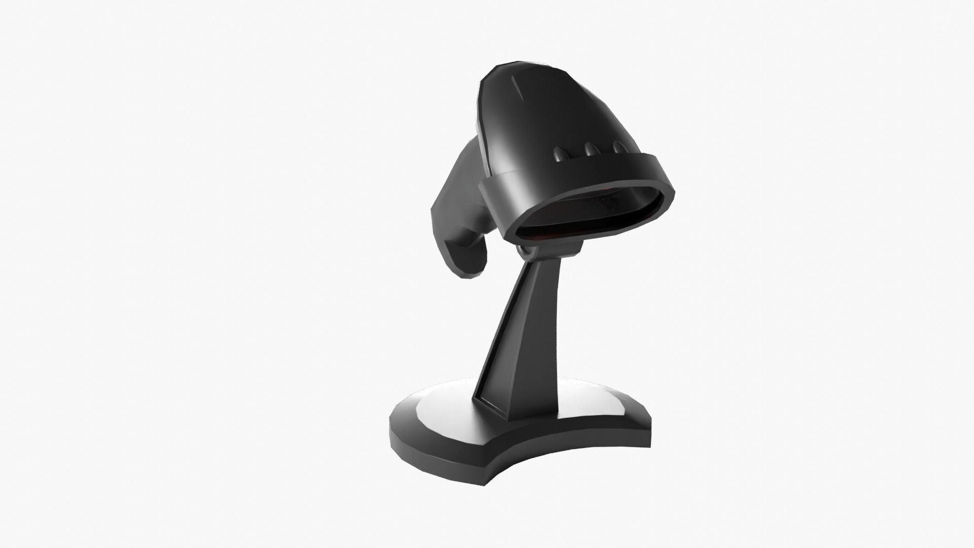 Barcode Scanner Low-poly 3D model_10