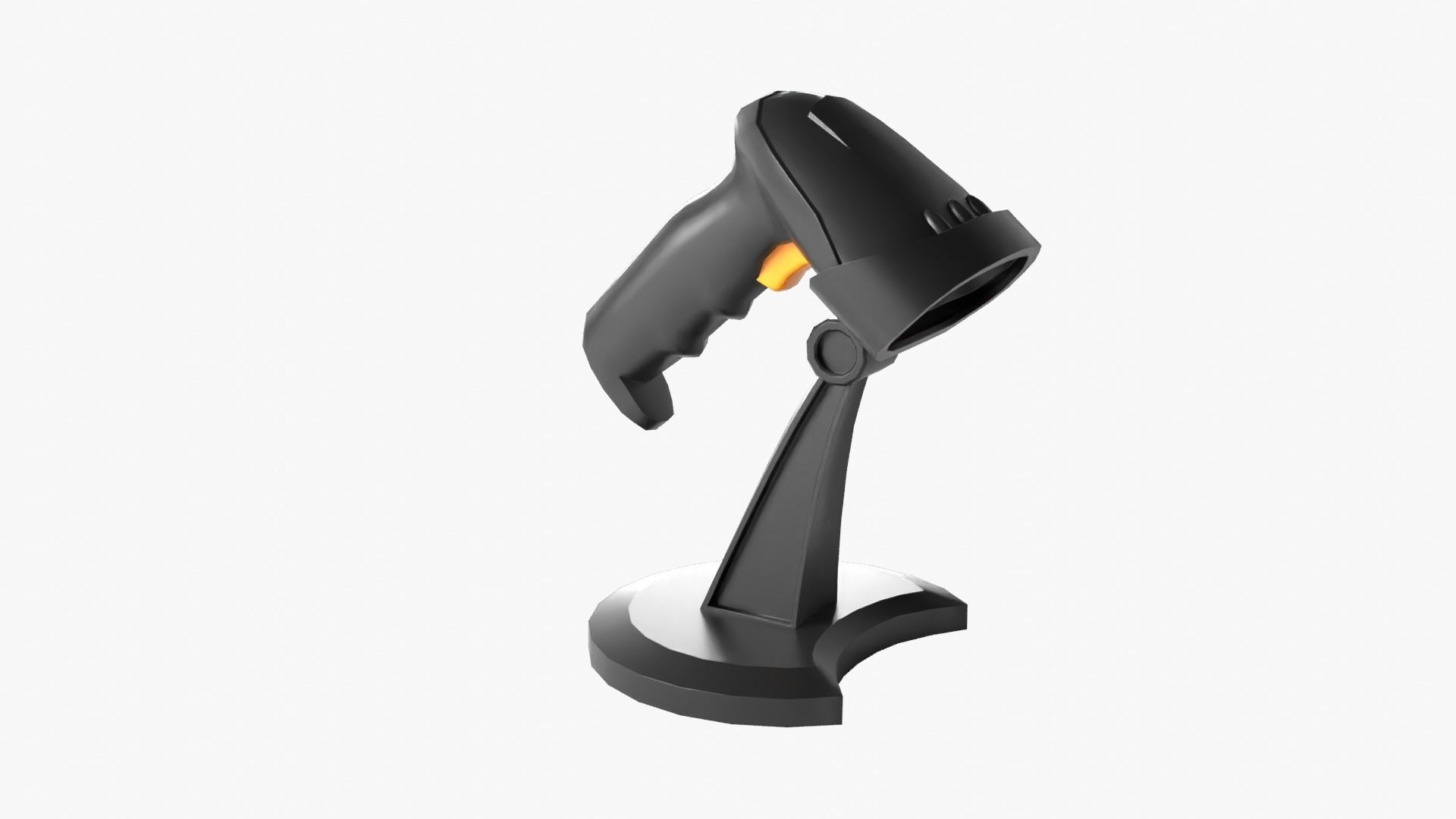 Barcode Scanner Low-poly 3D model_9