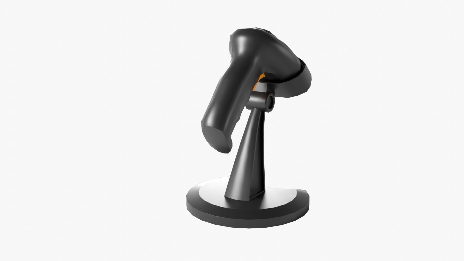 Barcode Scanner Low-poly 3D model_6
