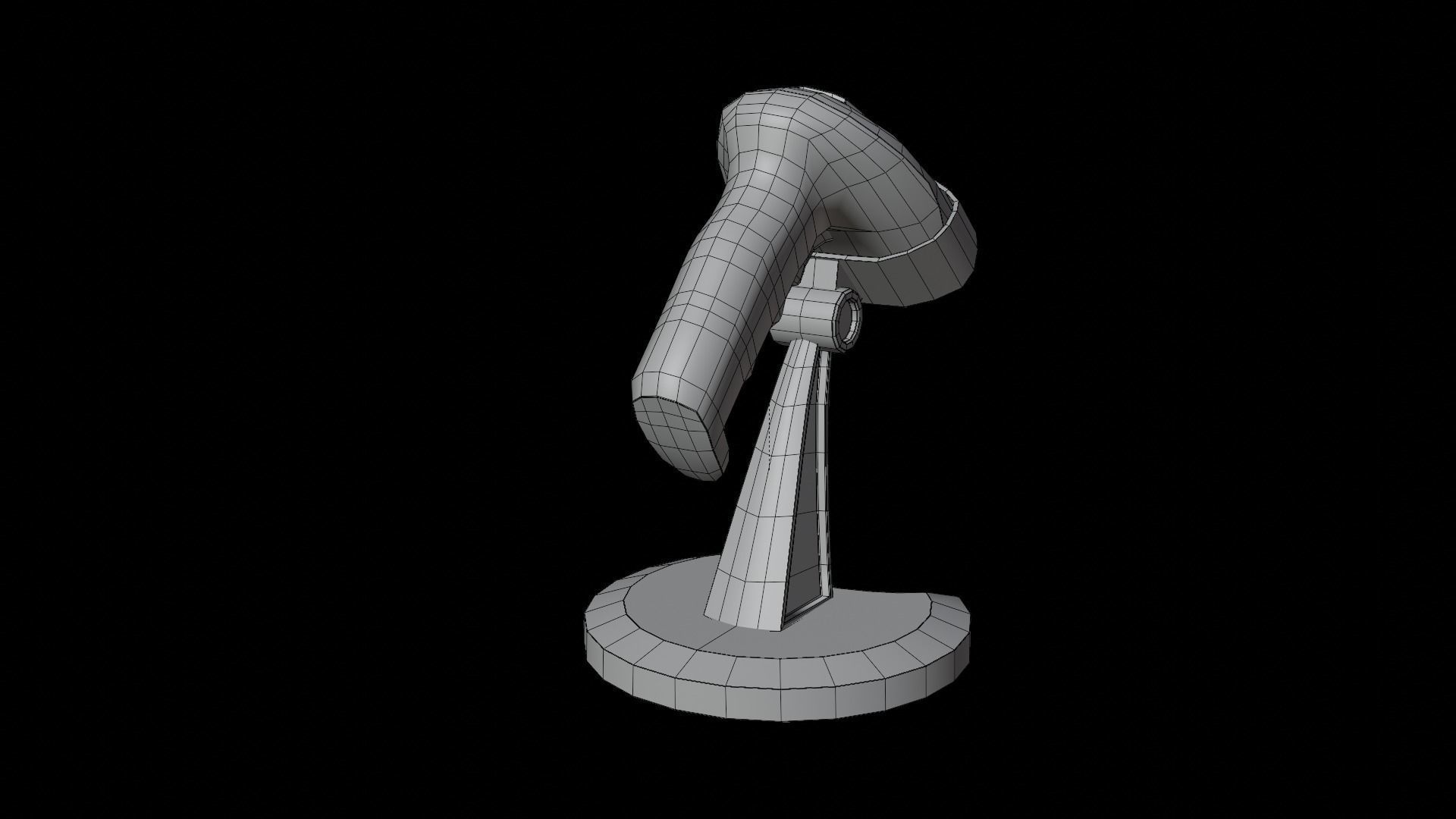 Barcode Scanner Low-poly 3D model_16