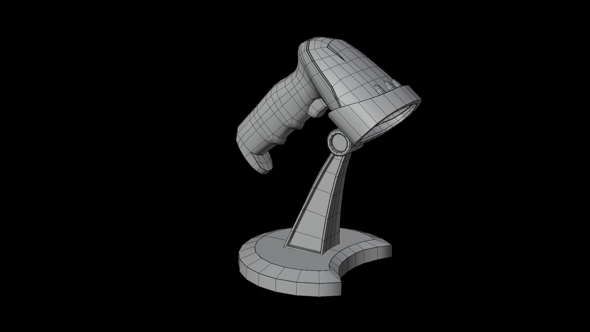 Barcode Scanner Low-poly 3D model_17