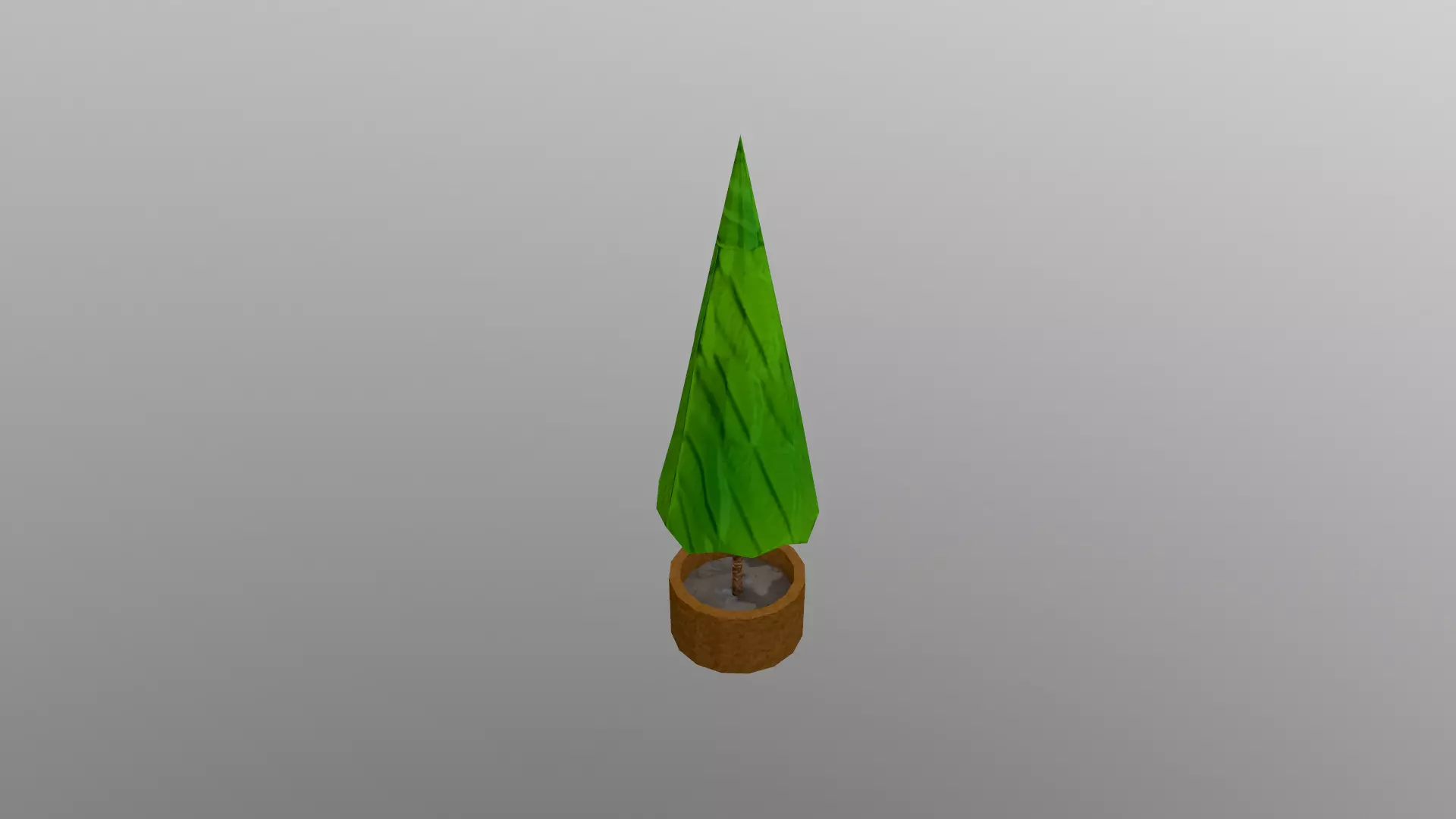 Low Poly Pot Tree Free low-poly 3D model