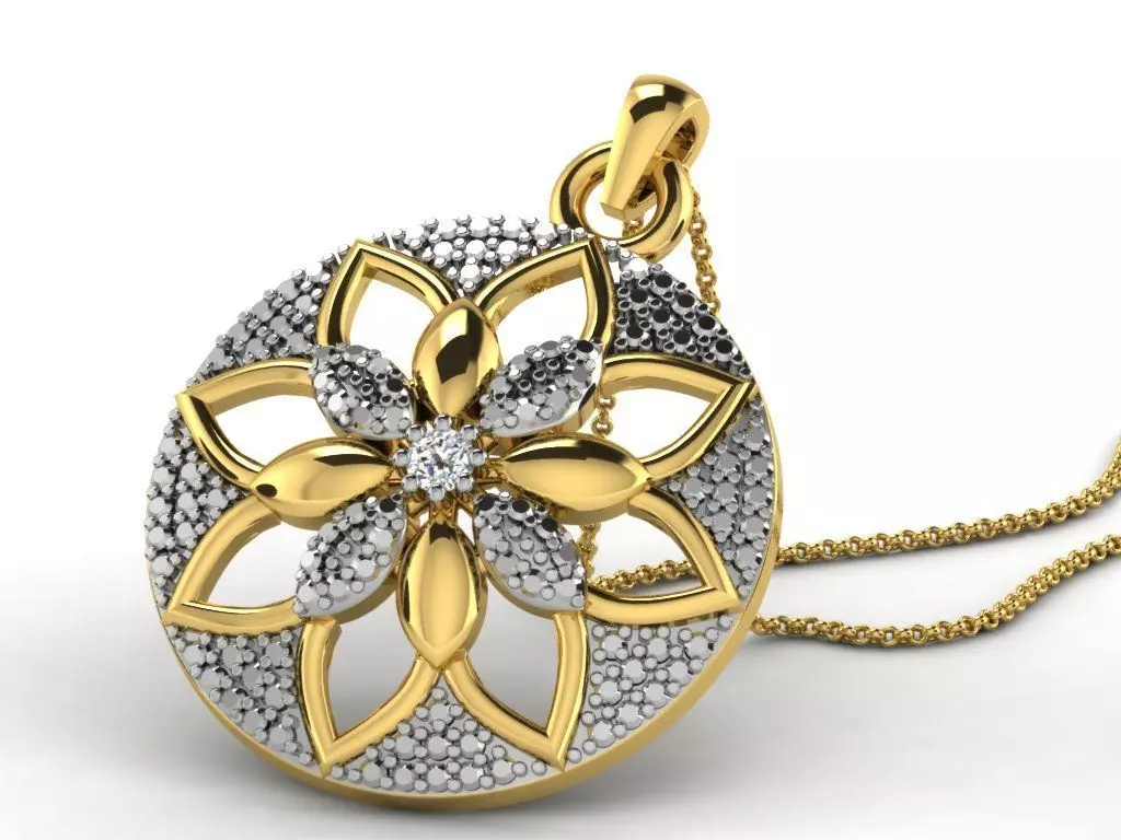 Women pendant 3dm render detail 3D print model_0