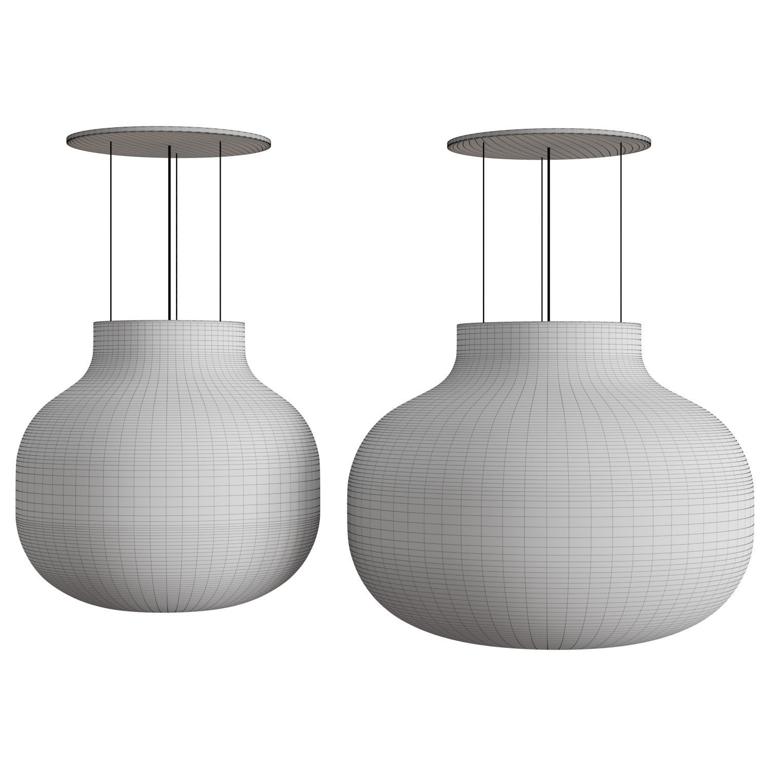 Strand Closed Pendant Lamp 3D model_4