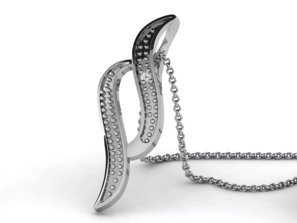 Women pendant 3dm render detail 3D print model_0