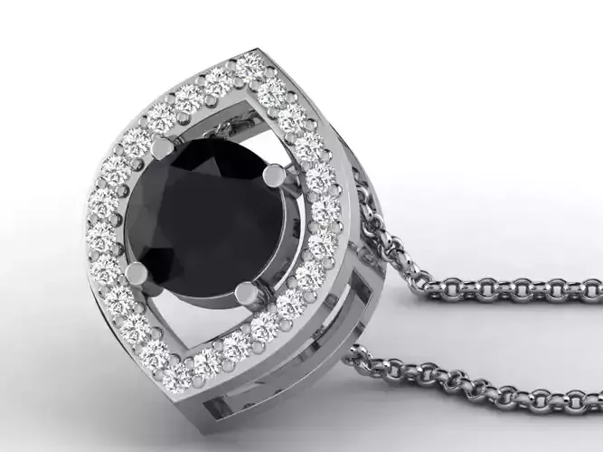 Women pendant 3dm render detail