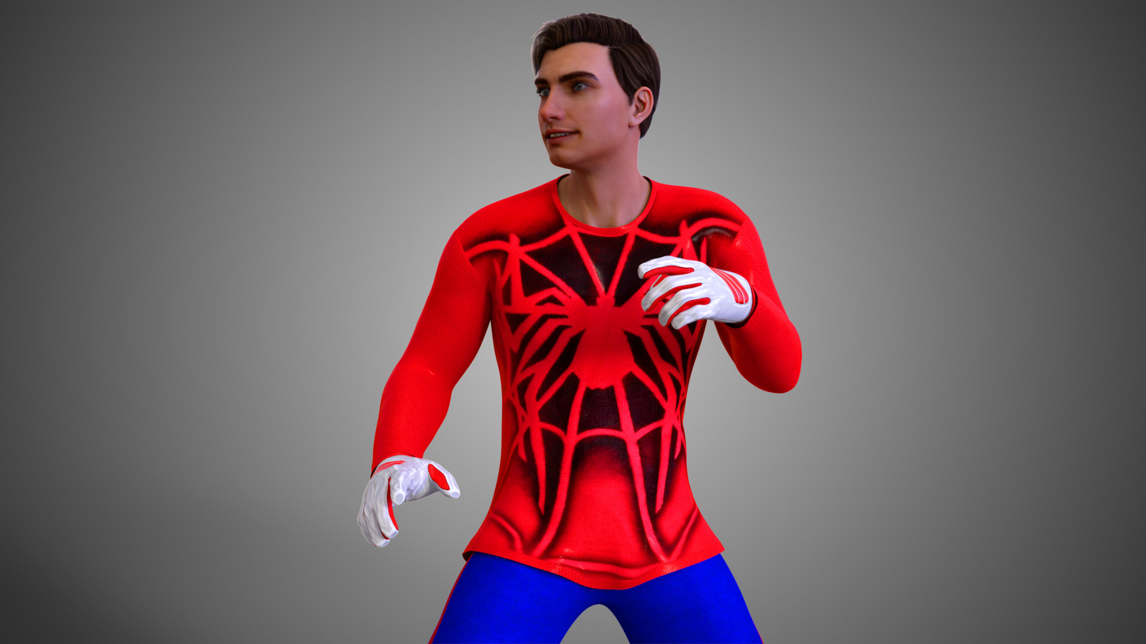 Human-Spider - Spider-Man 2002 Tobey Maguire 3D model_2