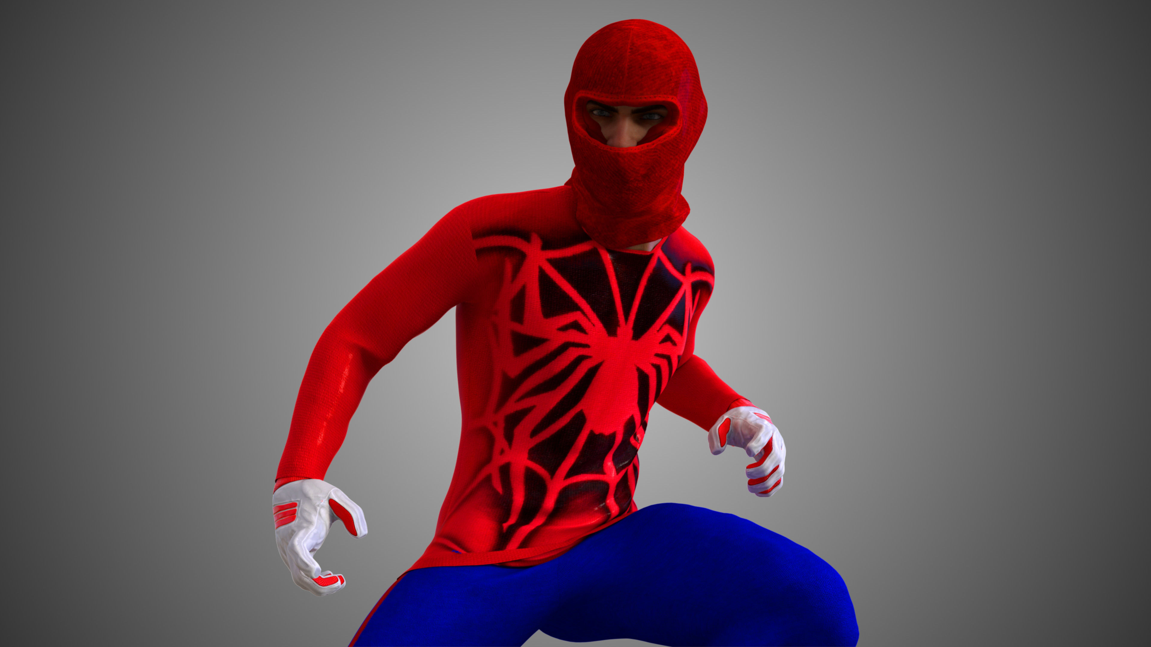 Human-Spider - Spider-Man 2002 Tobey Maguire 3D model_3