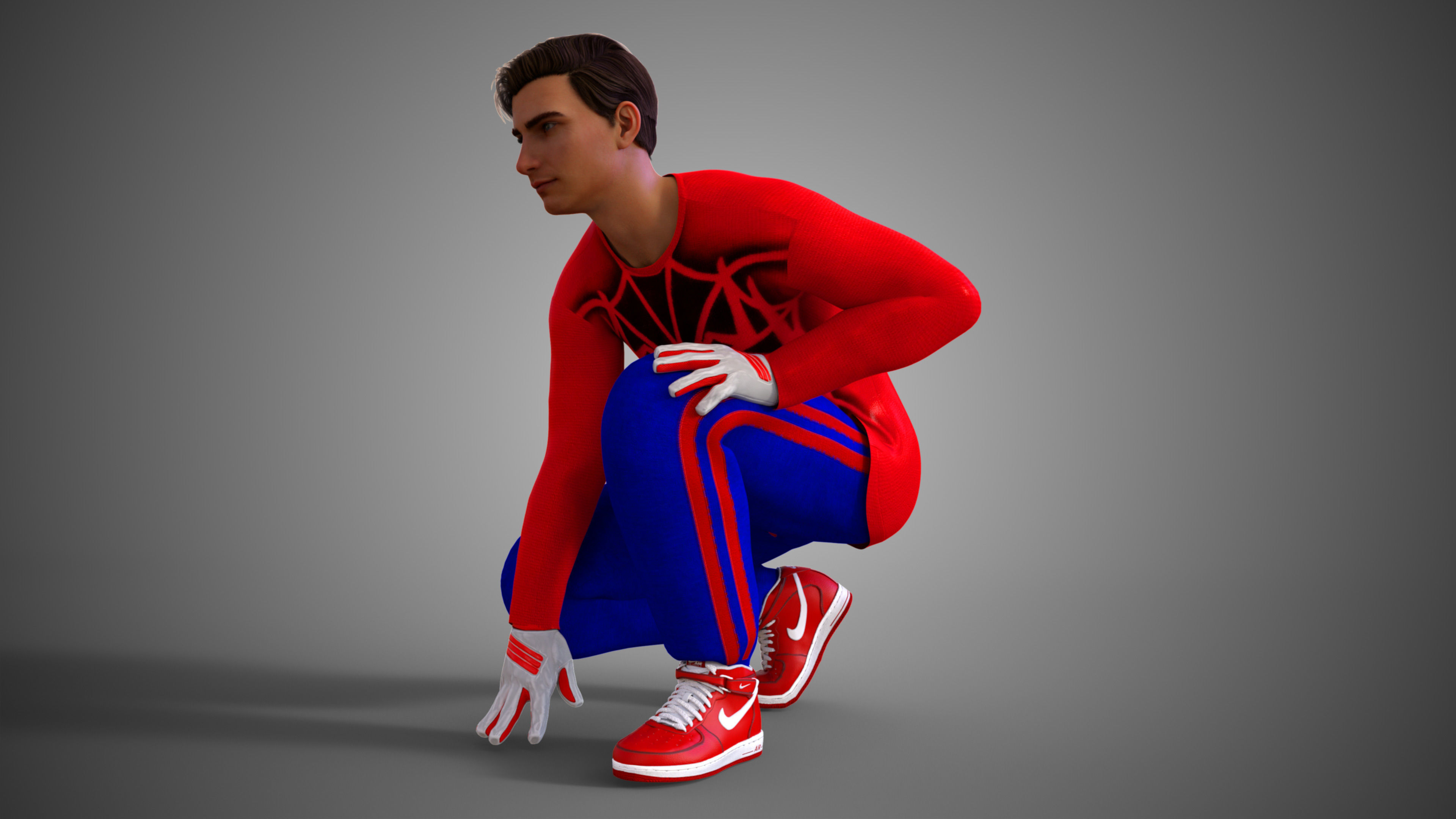 Human-Spider - Spider-Man 2002 Tobey Maguire 3D model_4