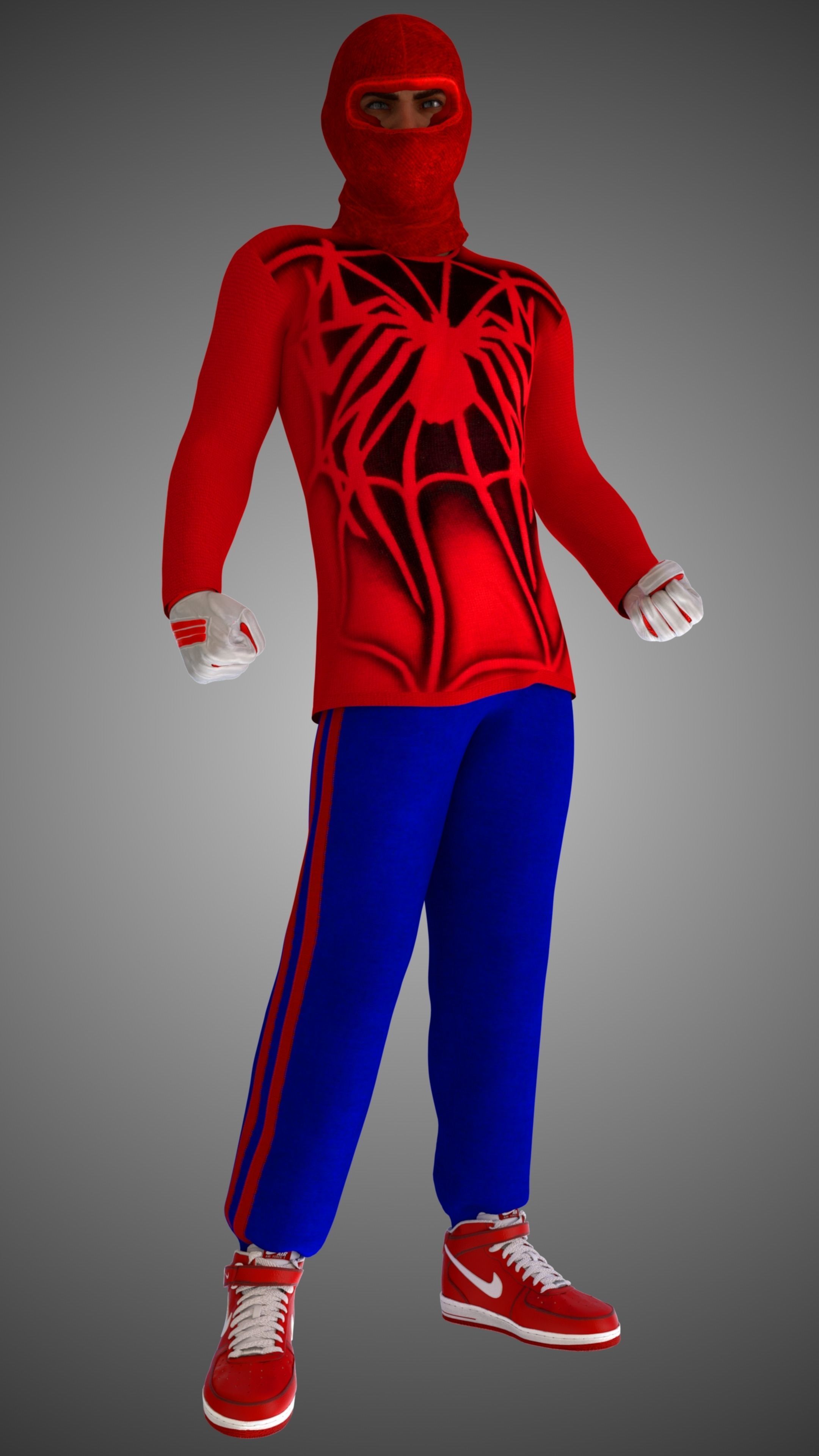 Human-Spider - Spider-Man 2002 Tobey Maguire 3D model_16
