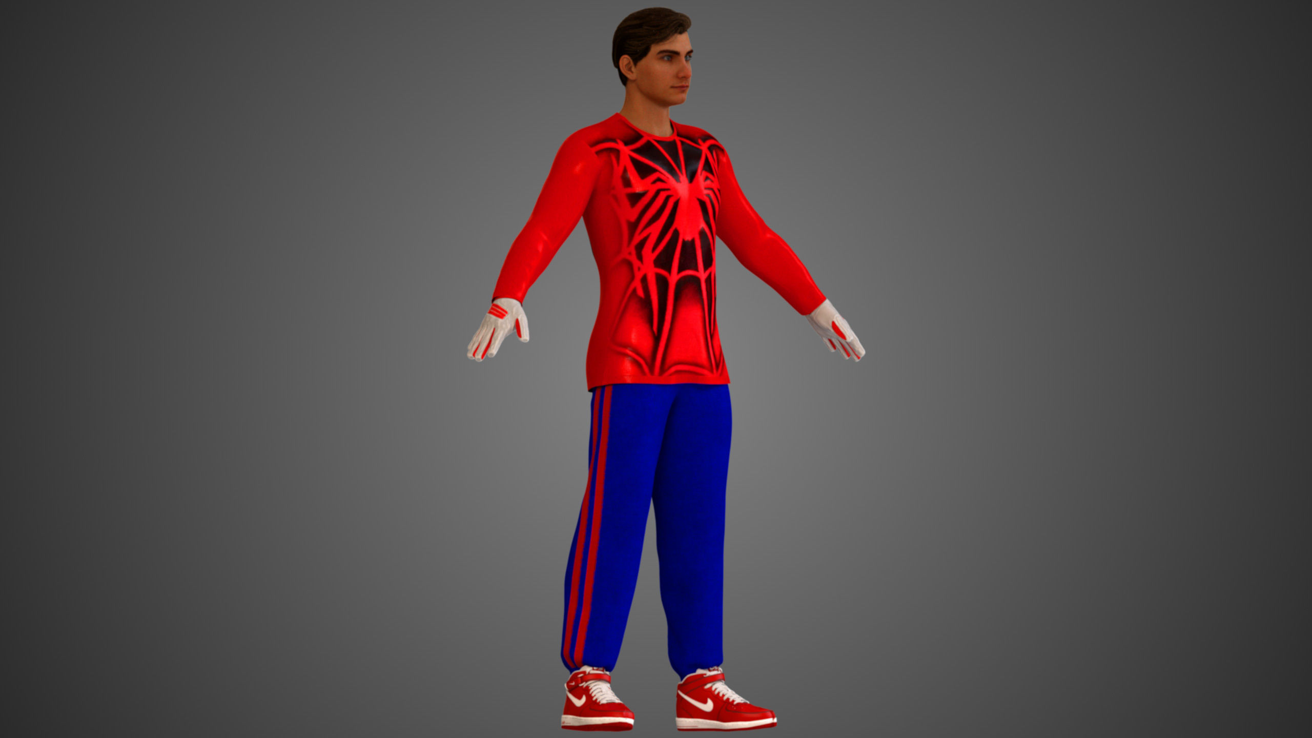 Human-Spider - Spider-Man 2002 Tobey Maguire 3D model_9