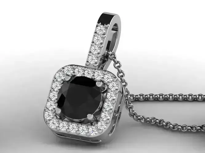 Women pendant 3dm render detail