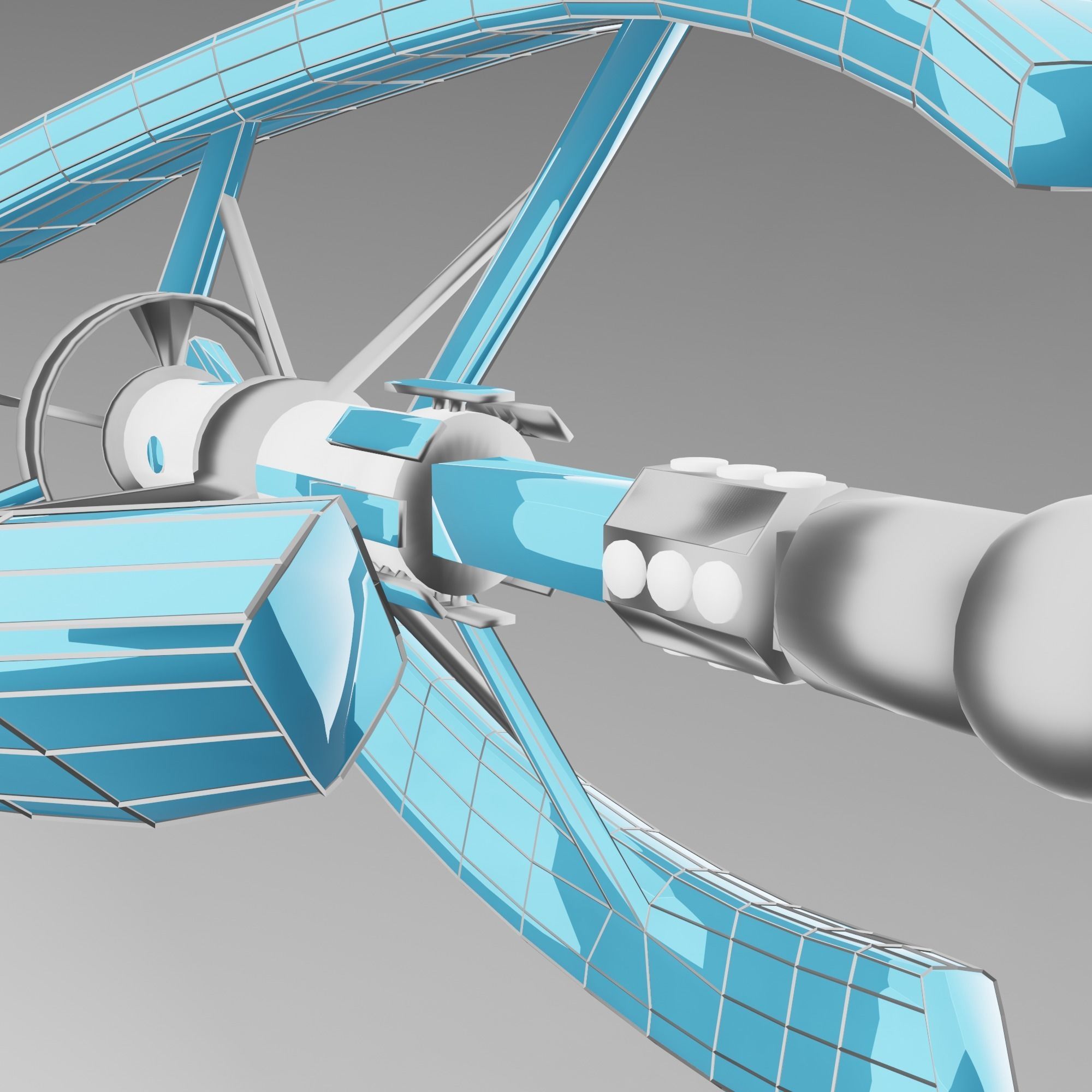 Spasecraft star trek holodeck 3D model_6