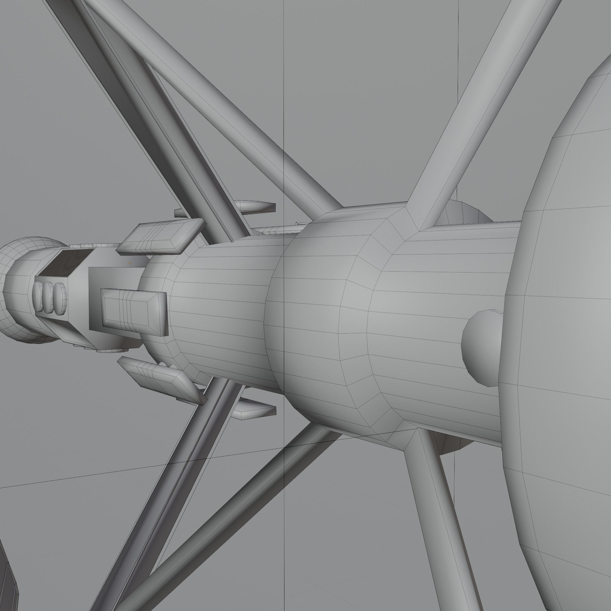 Spasecraft star trek holodeck 3D model_5