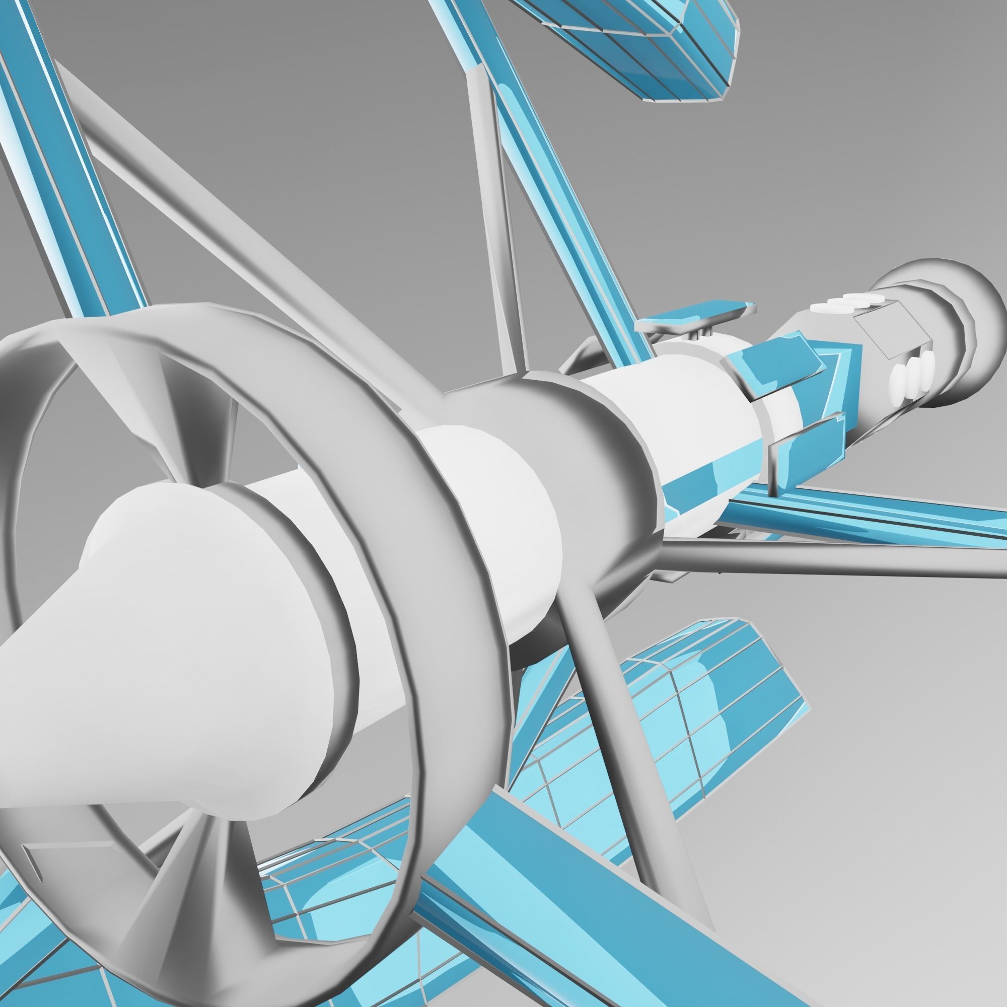 Spasecraft star trek holodeck 3D model_3