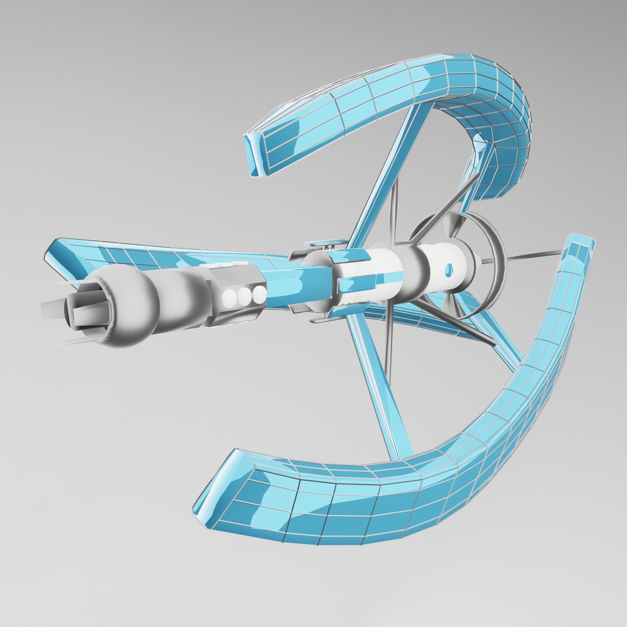 Spasecraft star trek holodeck 3D model_7