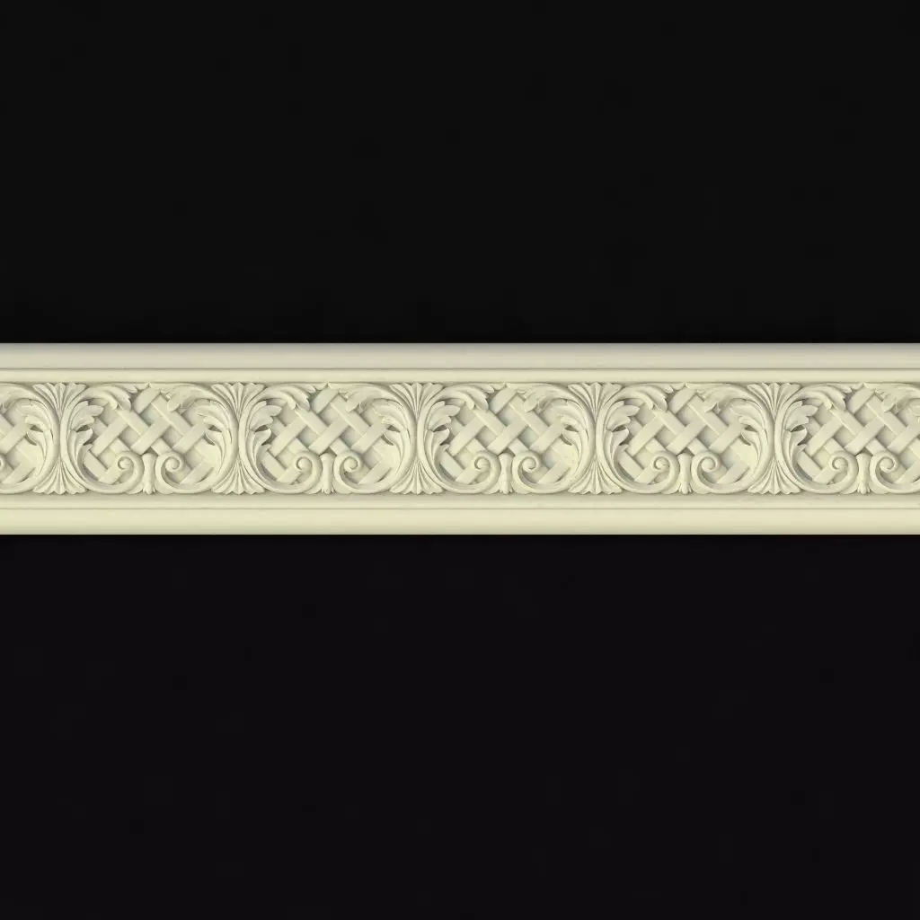 carved baguette 3D model_0