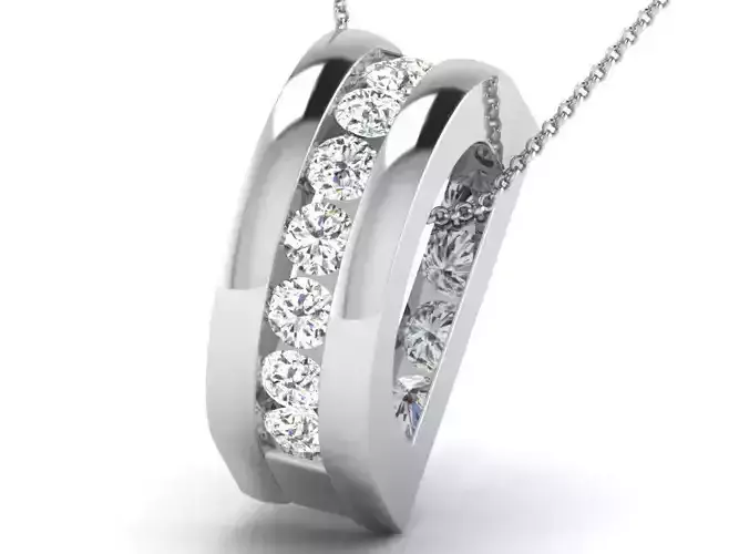 Women pendant 3dm render detail