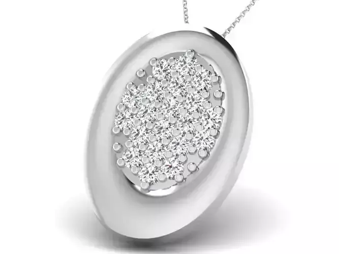 Women pendant 3dm render detail