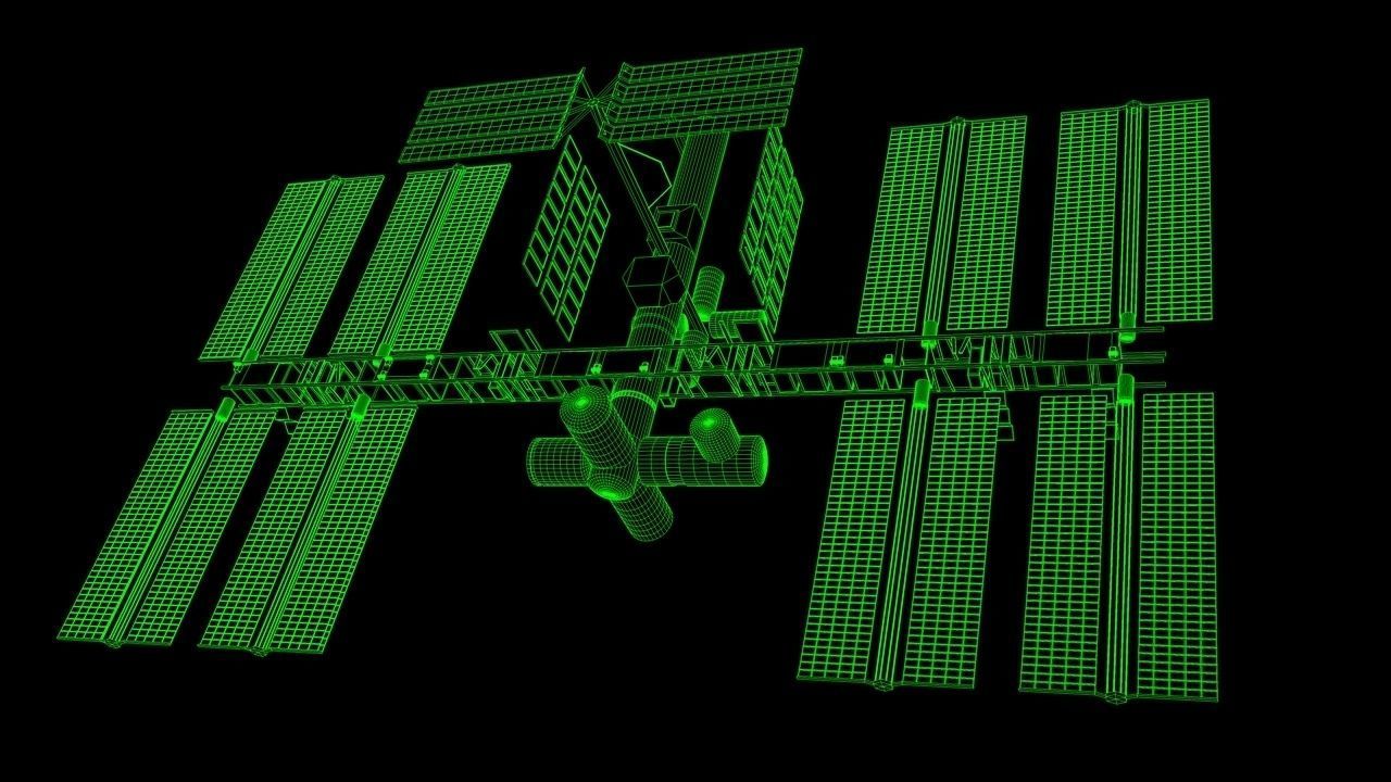 3d satellite international space station 3D model_4