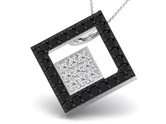 Women pendant 3dm render detail