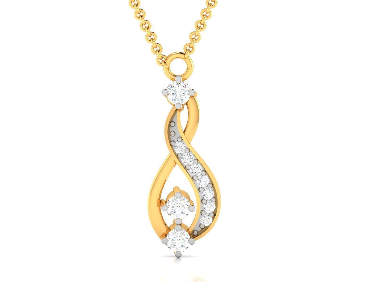 Women pendant 3dm render detail 3D print model_3