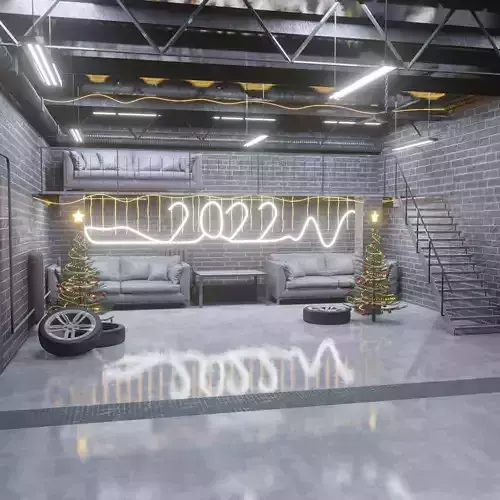 Christmas interior  3D model