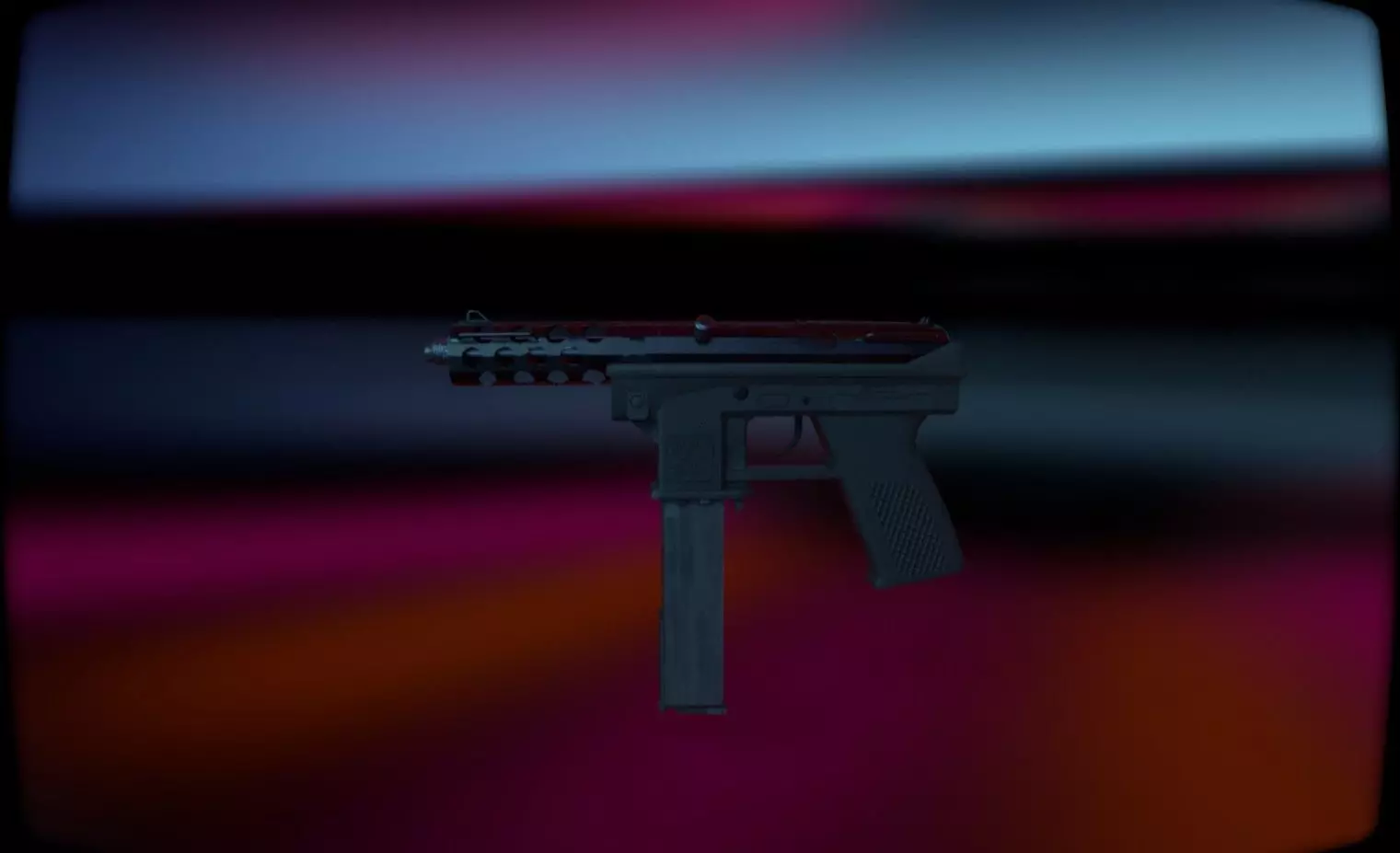 LOW POLY - Tec-9 Semi-Auto SMG Free low-poly 3D model_0