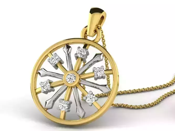 Women pendant 3dm render detail