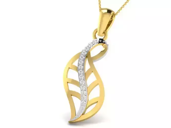 Women pendant 3dm render detail