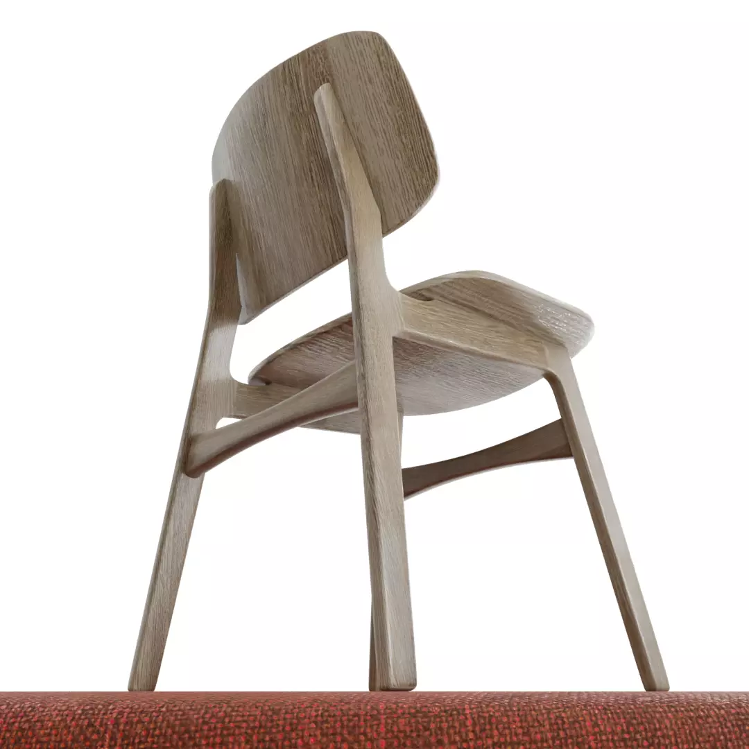 High poly chair with 4K textures Free 3D model