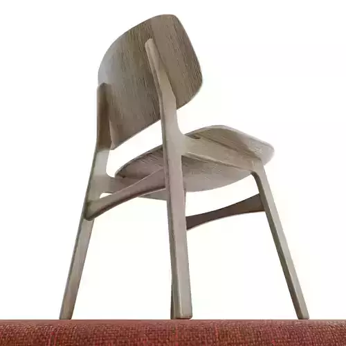 High poly chair with 4K textures Free 3D model