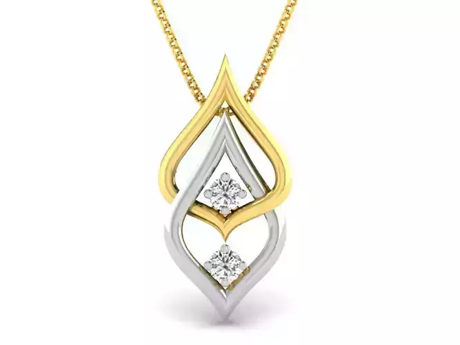 Women pendant 3dm render detail