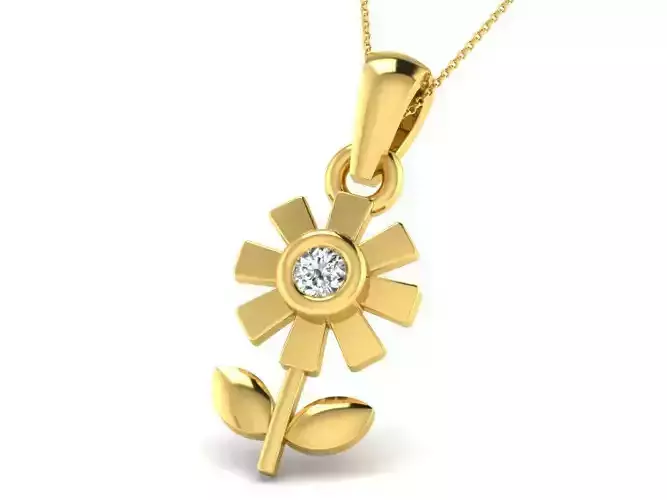 Women pendant 3dm render detail