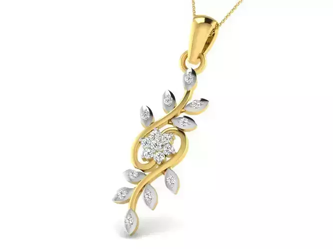 Women pendant 3dm render detail