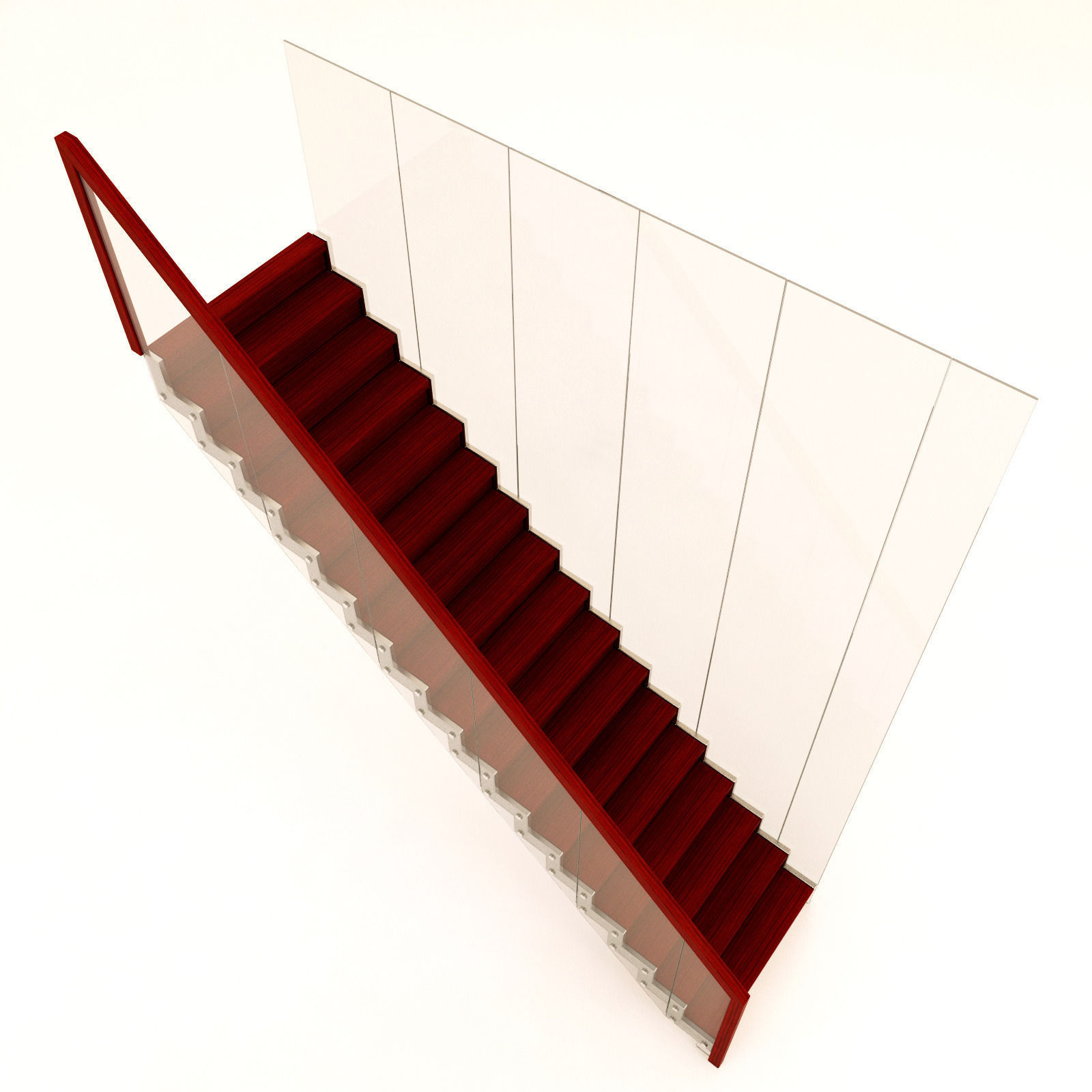 modern staircase 3D model_3