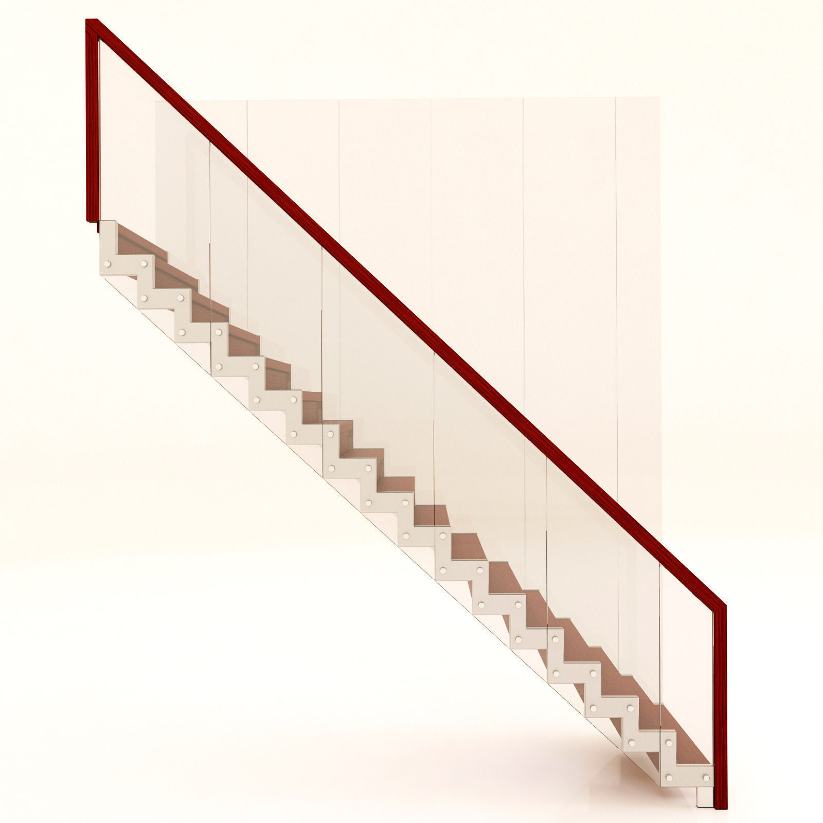 modern staircase 3D model_4