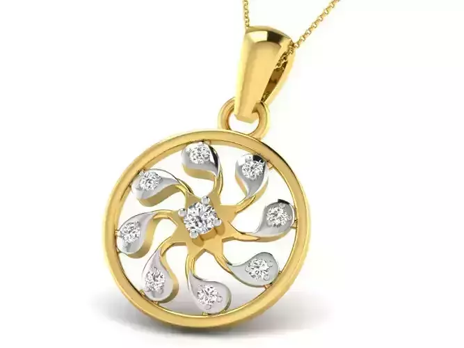Women pendant 3dm render detail