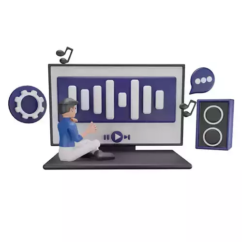 Man Listening Final Podcast Editing