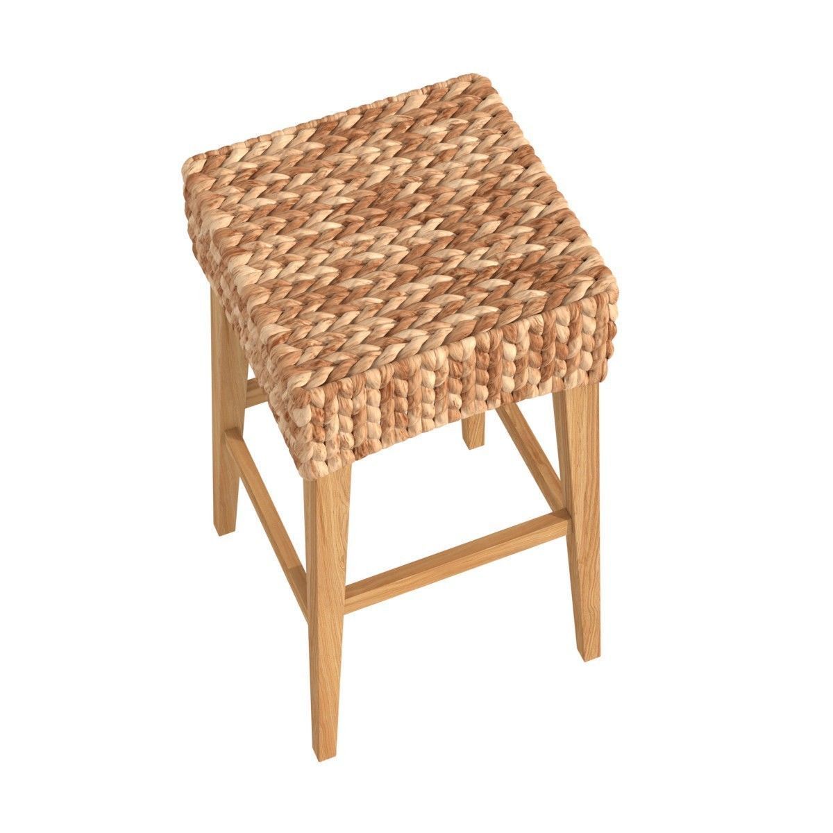 Ashley home store Travol Natural Counter Height Stool 3D model_2