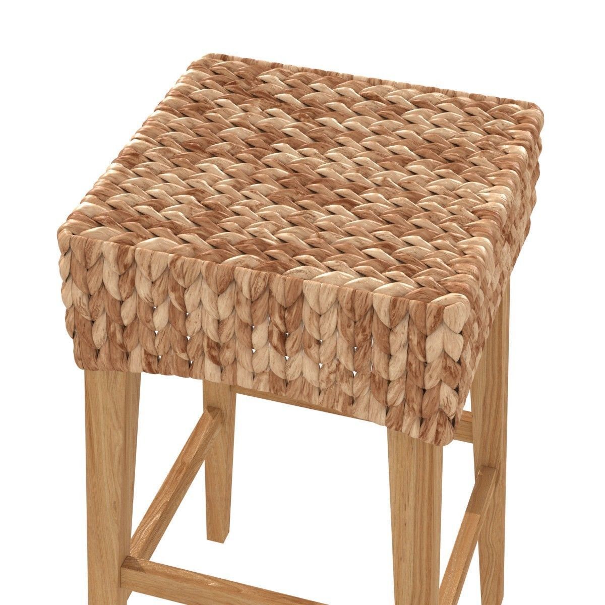 Ashley home store Travol Natural Counter Height Stool 3D model_3
