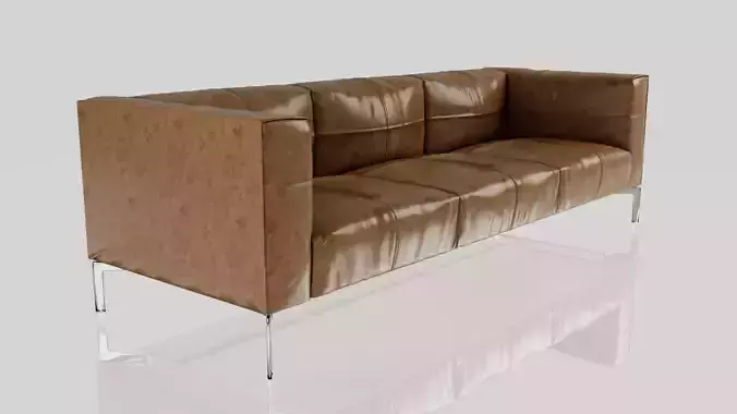 Leather Sofa 3D Model
