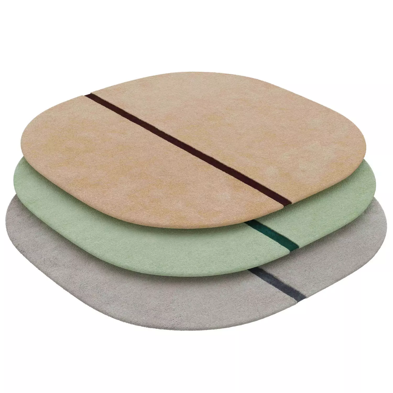 Oona Rug 140x140 3D model_0