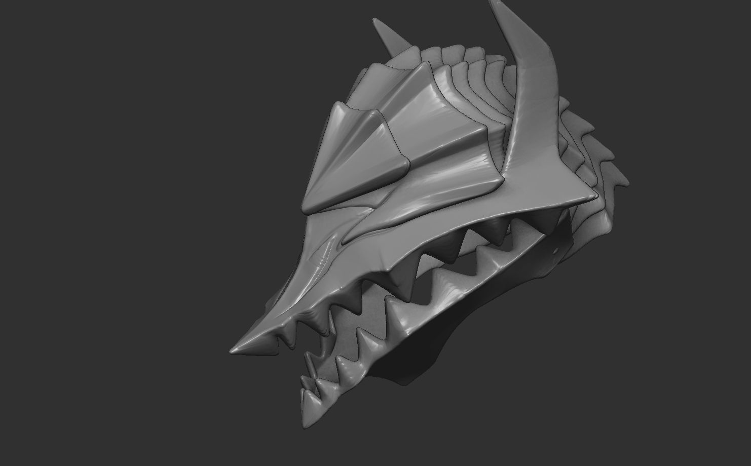 Berserk Stand with helmet sword and base 3D print model_3