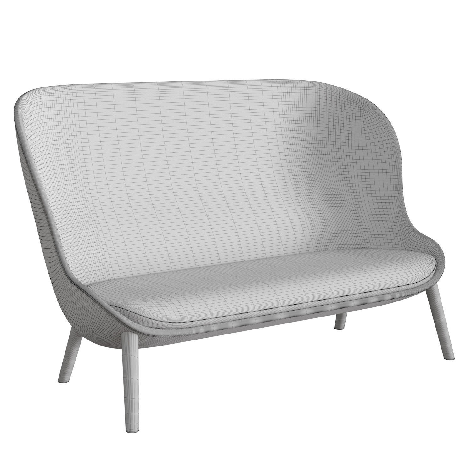 Hyg Sofa Oak 3D model_4