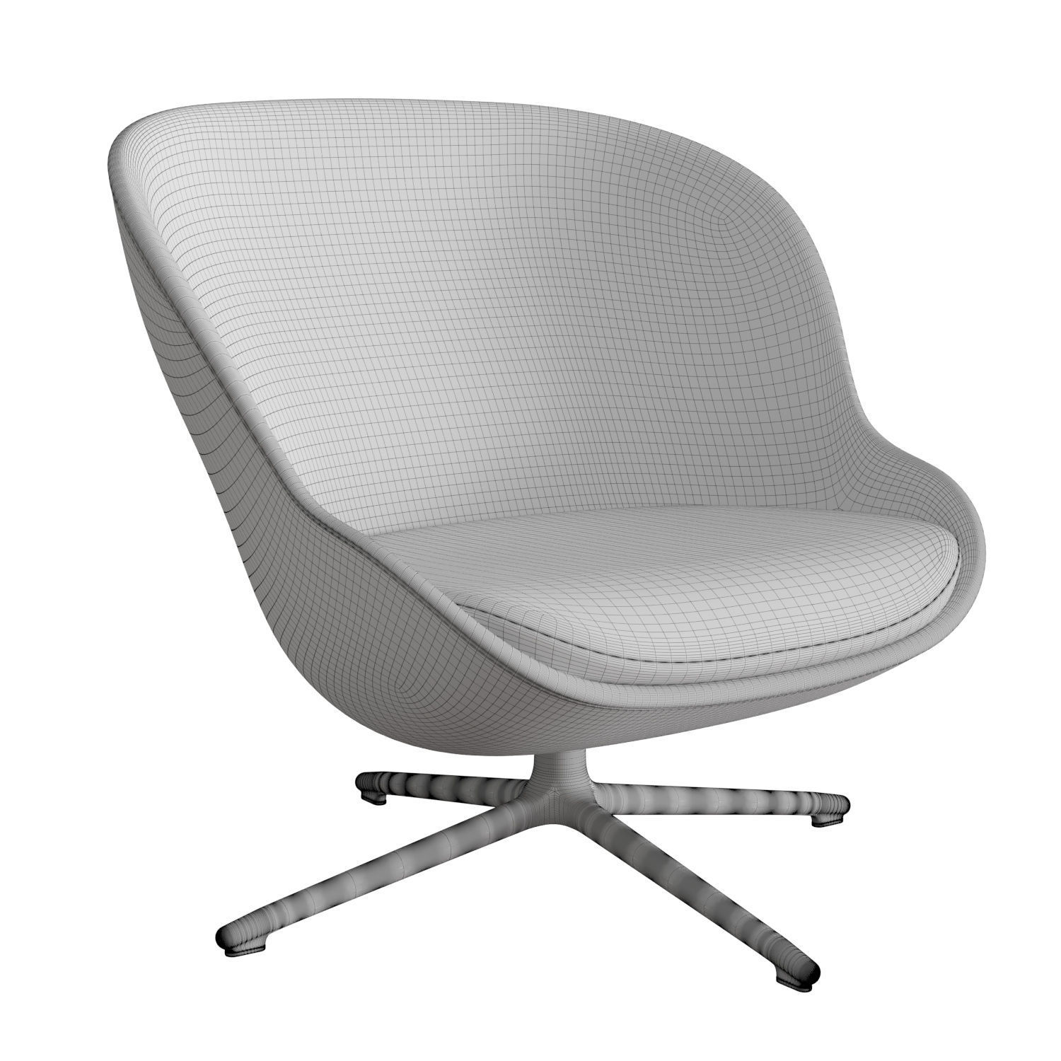 Hyg Lounge Chair Low Swivel 3D model_4