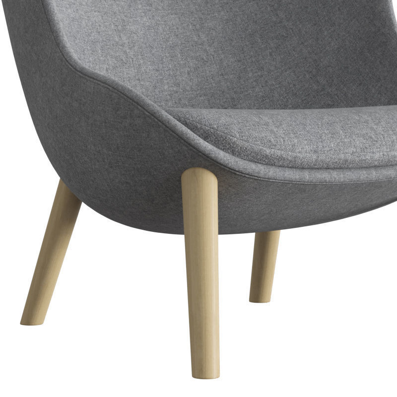 Hyg Lounge Chair High Oak 3D model_3