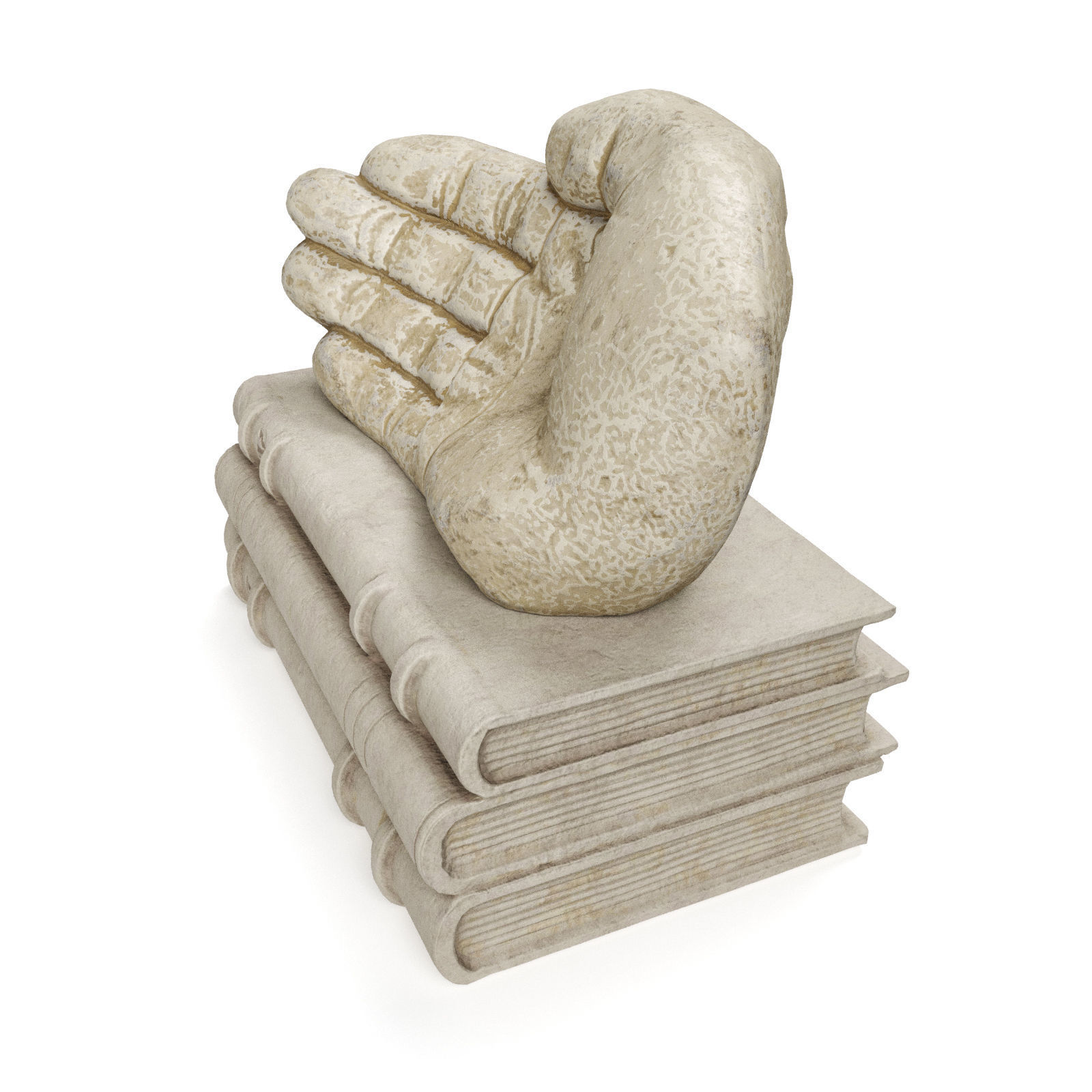 Roman palm sculpture 3D model_3