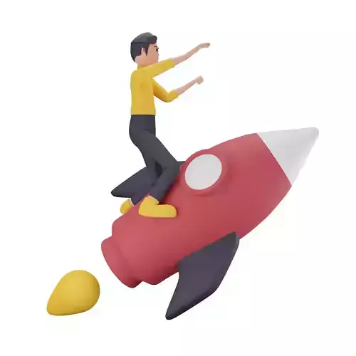 Startup 3d Illustration